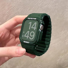 Laden Sie das Bild in den Galerie-Viewer, Integriertes magnetisches Silikonarmband der Apple Watch