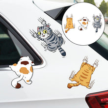 Laden Sie das Bild in den Galerie-Viewer, Niedliche Katze Cartoon Auto Aufkleber