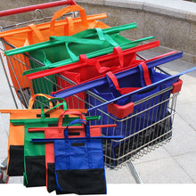 Laden Sie das Bild in den Galerie-Viewer, Supermarkt-Trolley-Einkaufstasche Thermotasche, 4 Stk