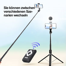 Laden Sie das Bild in den Galerie-Viewer, (🔥Schlussverkauf🔥)Selfie-Stick mit LED-Aufhelllicht