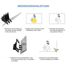 Laden Sie das Bild in den Galerie-Viewer, Projektionszeichenbrett mit Halterung-für Mobiltelefone und Tablets