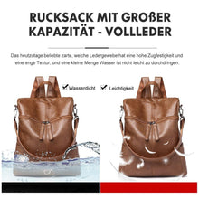 Laden Sie das Bild in den Galerie-Viewer, Rucksack mit großer Kapazität - Vollleder