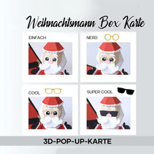 Laden Sie das Bild in den Galerie-Viewer, 3D-Popup-Box-Karte „Weihnachtsmann-Streich“