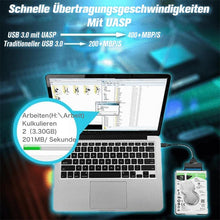 Laden Sie das Bild in den Galerie-Viewer, USB 3.0 bis 2.5 / 3.5 &quot;SATA III Festplattenadapter