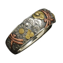 Laden Sie das Bild in den Galerie-Viewer, Bunter Sonnenblumen-Libellenring