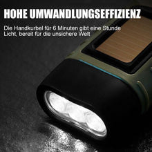 Laden Sie das Bild in den Galerie-Viewer, Handkurbel Solarbetriebene Taschenlampe
