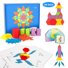 Laden Sie das Bild in den Galerie-Viewer, 155 Stück Holzpuzzle-Set