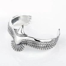 Laden Sie das Bild in den Galerie-Viewer, Silber Adler Manschette Armband