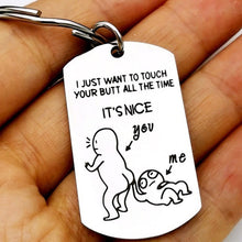 Laden Sie das Bild in den Galerie-Viewer, Valentinstag Lustiger Schlüsselanhänger aus Edelstahl