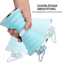 Laden Sie das Bild in den Galerie-Viewer, Outdoor Silikon Faltbare Wasserflasche