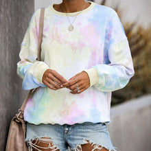 Laden Sie das Bild in den Galerie-Viewer, Damen Tie-Dye Langarmpullover