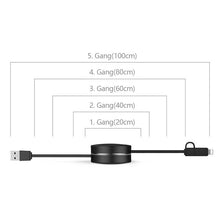 Laden Sie das Bild in den Galerie-Viewer, 3-in-1-Teleskopdatenkabel