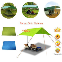 Laden Sie das Bild in den Galerie-Viewer, Markise Sonnenschutz Regenschutz Strand Camping Picknick Pad Feuchtigkeitsschutzmatte (nur Zelt, Unterstützung nicht enthalten)