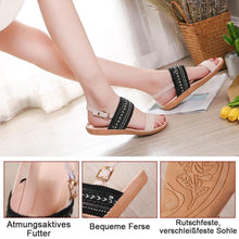 Laden Sie das Bild in den Galerie-Viewer, Lässige Sandalen mit bestickte Pailletten