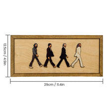 Laden Sie das Bild in den Galerie-Viewer, Gerahmtes Abbey Road-Porträt der Beatles