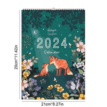 Laden Sie das Bild in den Galerie-Viewer, 🗓️2024 Natur und Tierwelt Kunst Wandkalender🗓️