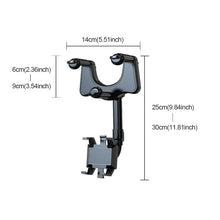 Laden Sie das Bild in den Galerie-Viewer, Multifunktionale drehbare Auto-Rückspiegel-Handyhalterung