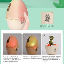 Laden Sie das Bild in den Galerie-Viewer, Dinosaurier-Eier mit realistischem Ton- und LED-Lichteffekt