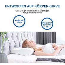 Laden Sie das Bild in den Galerie-Viewer, Orthopädisches Kissen Viskoelastischer Gedächtnisschaum Nackenkissen
