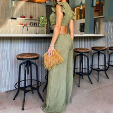 Laden Sie das Bild in den Galerie-Viewer, 🔥Sommer-Specials🔥Einfarbiger Overall mit Rüschen