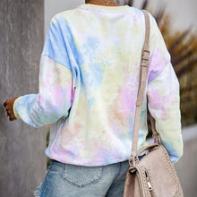 Laden Sie das Bild in den Galerie-Viewer, Damen Tie-Dye Langarmpullover