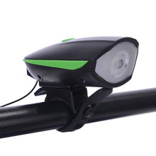 Laden Sie das Bild in den Galerie-Viewer, 2- in- 1 Fahrrad USB Horn Frontleuchte