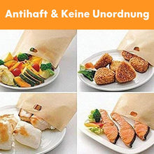 Laden Sie das Bild in den Galerie-Viewer, 🍞Bequee Antihaft Toastabags für Mikrowelle,  Wiederverwendbar, 5er-Paket