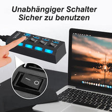 Laden Sie das Bild in den Galerie-Viewer, ✔️Hochgeschwindigkeits-USB-Hub mit mehreren Anschlüssen