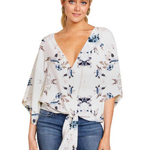 Laden Sie das Bild in den Galerie-Viewer, Lässige Blumenbluse für Damen