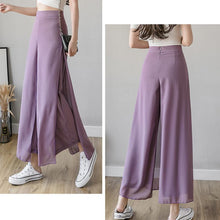 Laden Sie das Bild in den Galerie-Viewer, Chiffon Eisseide Hose mit weitem Bein