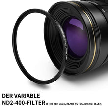 Laden Sie das Bild in den Galerie-Viewer, ND2-400 Neutraler Dichtheid Fader Variabler ND-Filter