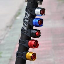 Laden Sie das Bild in den Galerie-Viewer, LED wasserdichtes Fahrrad rote Blitzlichter Sicherheitswarnlampe