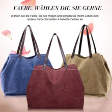 Laden Sie das Bild in den Galerie-Viewer, Retro lässige Canvas-Tasche mit großer Kapazität