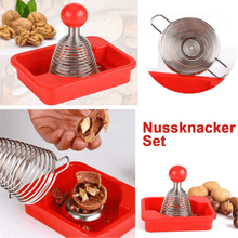 Laden Sie das Bild in den Galerie-Viewer, Nussknacker Set mit der spiralen Feder