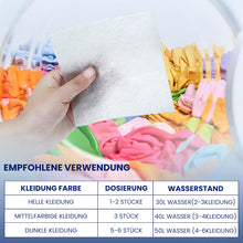 Laden Sie das Bild in den Galerie-Viewer, Anti-Farbübertragungs- und Farbabsorptionstabletten für Wäsche