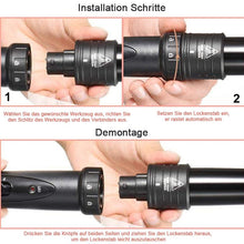 Laden Sie das Bild in den Galerie-Viewer, 3 in 1 Keramik LED elektrischer Lockenstab
