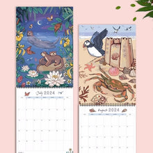Laden Sie das Bild in den Galerie-Viewer, 🗓️2024 Natur und Tierwelt Kunst Wandkalender🗓️