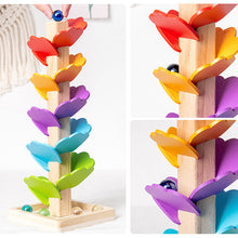 Laden Sie das Bild in den Galerie-Viewer, 🎵Buntes Holzspielzeug mit Glaskugeln