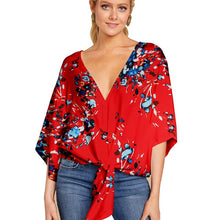 Laden Sie das Bild in den Galerie-Viewer, Lässige Blumenbluse für Damen