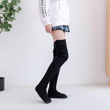 Laden Sie das Bild in den Galerie-Viewer, Lange Warme Socken Aus 100% Reiner Baumwolle Und Reiner Wolle