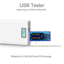 Laden Sie das Bild in den Galerie-Viewer, Farbbildschirm Digitaler voltmeter Amperemeter USB Ladegerät Tester Multimeter