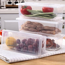 Laden Sie das Bild in den Galerie-Viewer, Rechteckige Aufbewahrungsbox für Lebensmittel im kühlschrank mit Ablaufschale