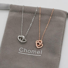 Laden Sie das Bild in den Galerie-Viewer, Verriegelte Herzen 3D-Halskette