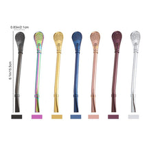 Laden Sie das Bild in den Galerie-Viewer, Kaffeelöffel Edelstahl Trinkhalm