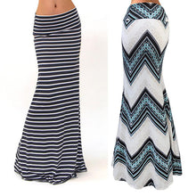 Laden Sie das Bild in den Galerie-Viewer, Damen Sommer Langer Rock