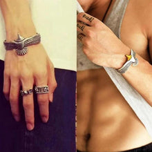 Laden Sie das Bild in den Galerie-Viewer, Silber Adler Manschette Armband