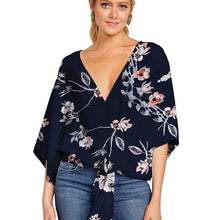 Laden Sie das Bild in den Galerie-Viewer, Lässige Blumenbluse für Damen
