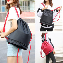 Laden Sie das Bild in den Galerie-Viewer, Nasser und trockener Kordelzug Rucksack mit Schuhkarton