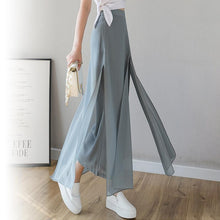 Laden Sie das Bild in den Galerie-Viewer, Chiffon Eisseide Hose mit weitem Bein