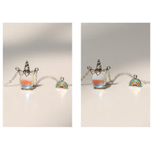 Laden Sie das Bild in den Galerie-Viewer, Einhornförmiger  Schmuck Armband Ohrring Halskette Ring